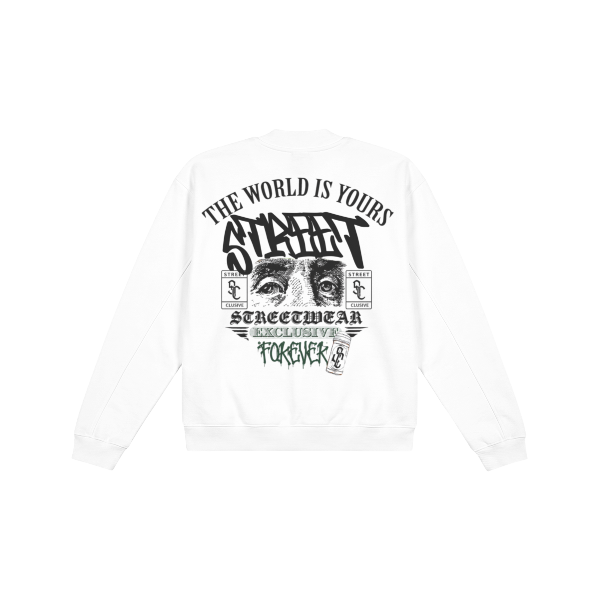 STREETCLUSIVE BOMBER JACKET WHITE