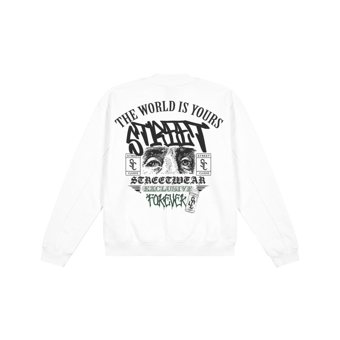 STREETCLUSIVE BOMBER JACKET WHITE